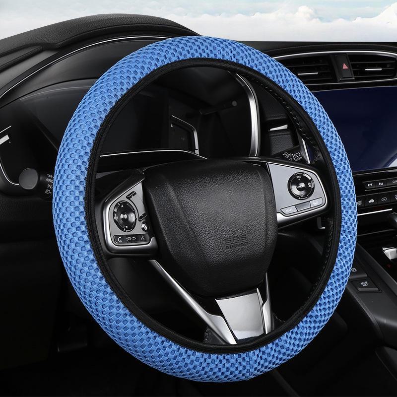 Síťovaný prodyšný elastický potah na volant pro všechna roční období, univerzální střih
