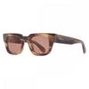 Salvatore Ferragamo Ferragamo Brown Rectangular Men S SunglaSSeS Sf2106S 015 49 Multi