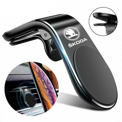 WUM1 Magnetic Car Phone Holder Air Vent Mount GPS Support Bracket For Skoda Octavia 3 2 Superb 3 Kodiaq Fabia Kamiq Karoq Accessories
