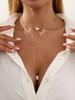 IngeSight.Z 3Pcs/Set Trendy Simple Imitation Pearl Pendant Necklace Women Sexy Exquisite Gold Color Long Chain Jewelry 2026 New