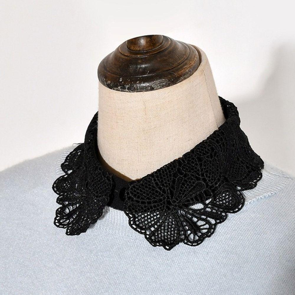 Lace Fake Collar White Black Lapel Half Shirt New Fashion False Collar Women Girls