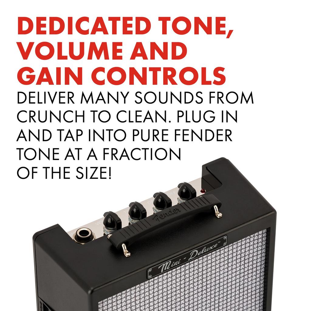 Fender Mini Deluxe Amp Guitar Amplifier Black