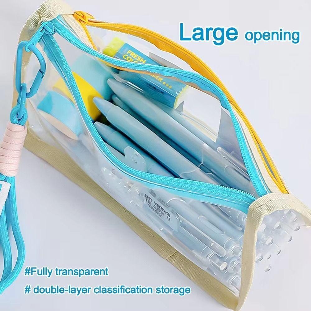 Detachable Large Capacity Pencil Case Beauty Bag Cosmetic Storage Bag Student Supplies