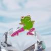 Animal Funky Trendy Frog Design Brooch Pin Versatile Accessory For Men Women And