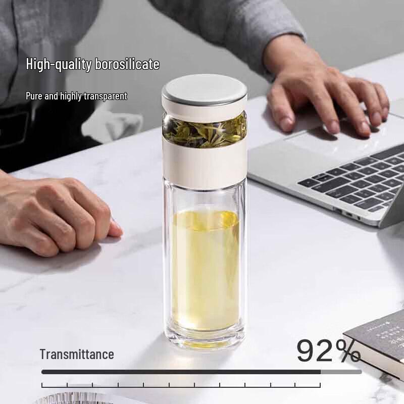 Gift Monkey Double-Layer Glass Tea Infuser Bottle