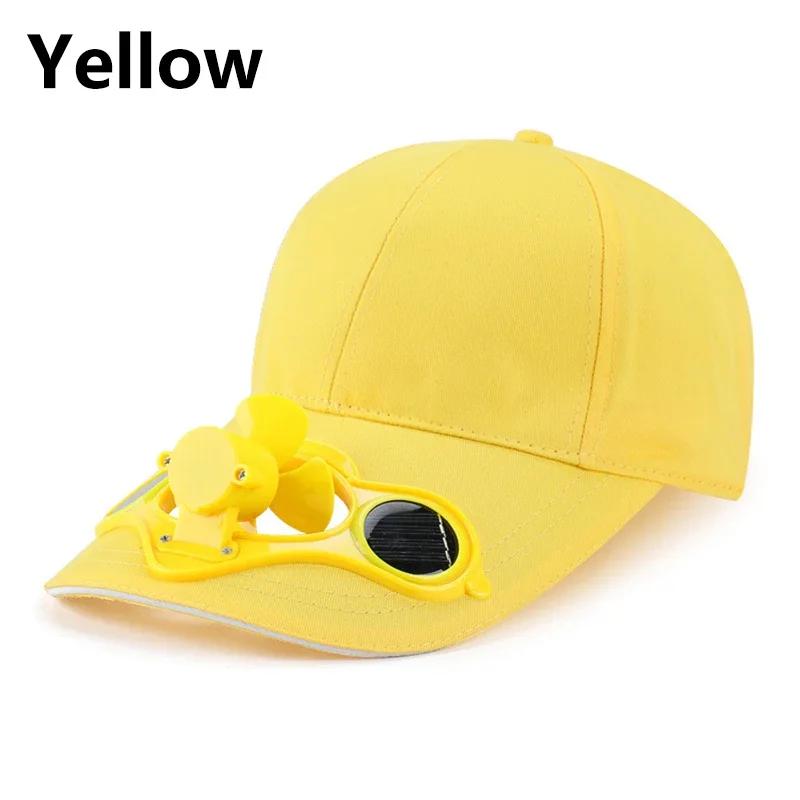 Sunscreen Solar Powered Fan Hat Summer Outdoor Sport Hats Sun Protection Cap With Solar Cool Fan Bicycling Climbing Baseball Cap