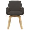 Swivel Chair Dining Room 4 Pcs Boucle Dark Gray 54 X 58 X 87 Cm