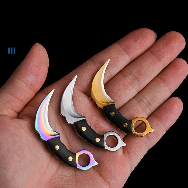 1Pc Keychain, Small Kitchen Knife, Mini Knife, Gift Knife, Courier Knife, Body Knife, Key Knife, Non-folding Knife, Pendant Accessories.