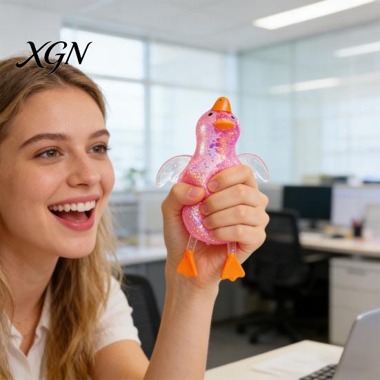 Stress Relief Toy 1 Set Squeeze Duck Rabbit Animal Love Heart Pinch Reduction Gadget Sensory Soft Stretchy Ball Relaxation Fidget Party Favors Tool