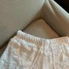 Women's Lace Hollow-Out A-Line High Waist Wide-Leg Three-Quarter Sports Shorts - Summer Anti-Exposure Style