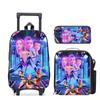 Series School Bag Large Capacity Tie Rod Bag Burden Reduction Student Backpack Children'S Backpack Trailing Backpack