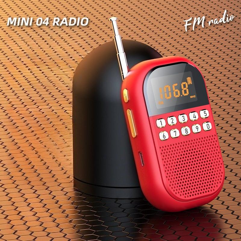 [Mini Radio Pro] USB/SD Dual Card Decoding | HD Radio Sound Quality | Portable Outdoor Audio | One-click Search Station