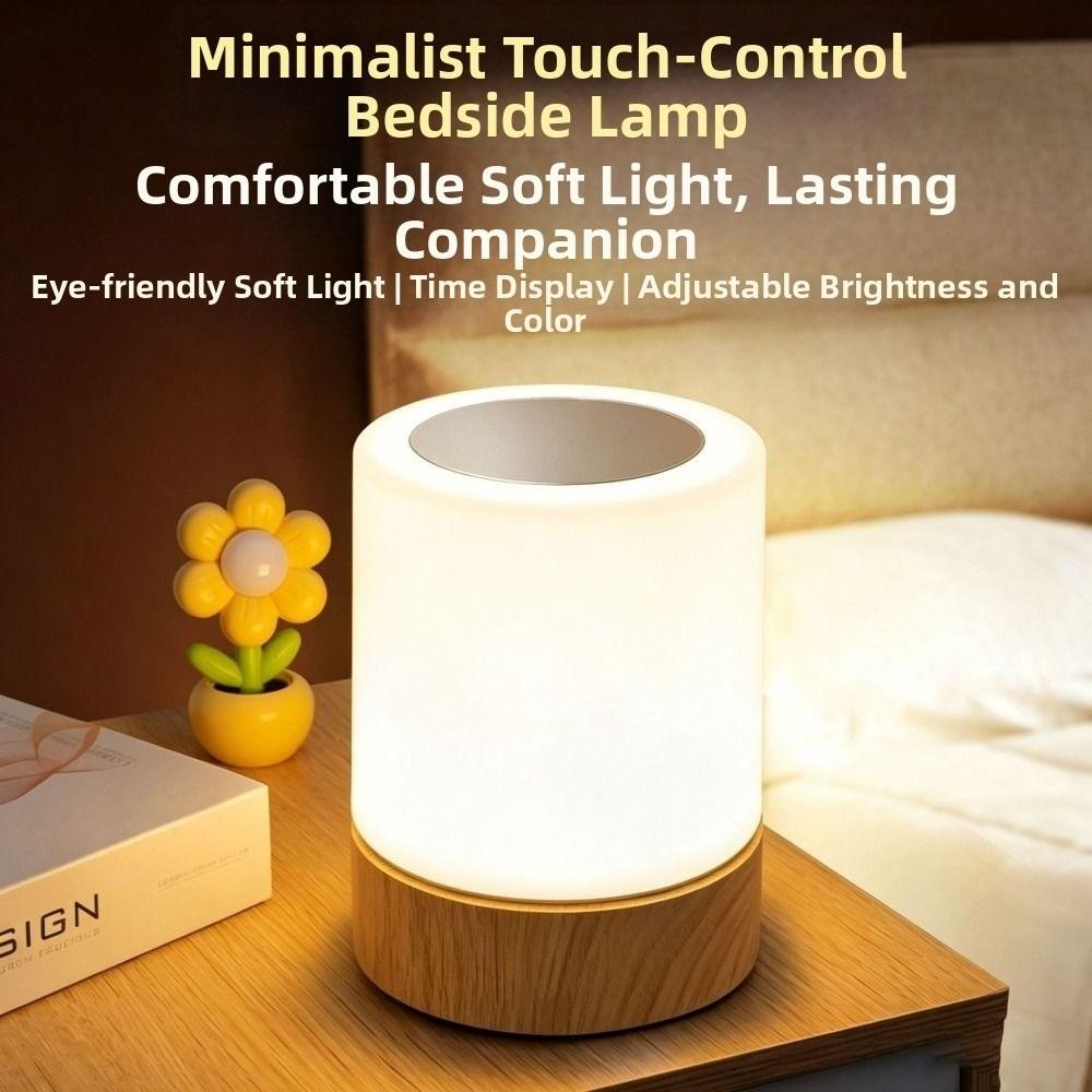 USB Rechargeable LED Touch Night Light Multi-Color Mode Timer Dimmable Desk Lamp Color Changing Atmosphere