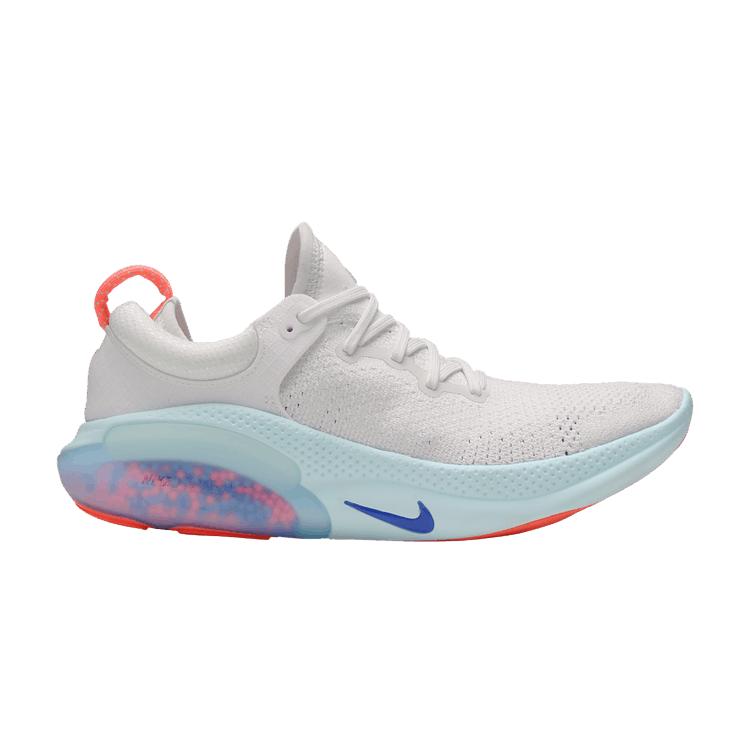 Nike Joyride Run Flyknit White Bright Mango Racer Blue (Women s) 36
