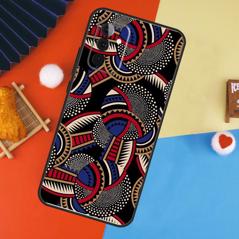 African Wax Print Design Case For Samsung Galaxy A16 A26 A36 A56 A17 A55 A35 A15 A52 A32 A12 A53 A33 A13 A14 A34 A54