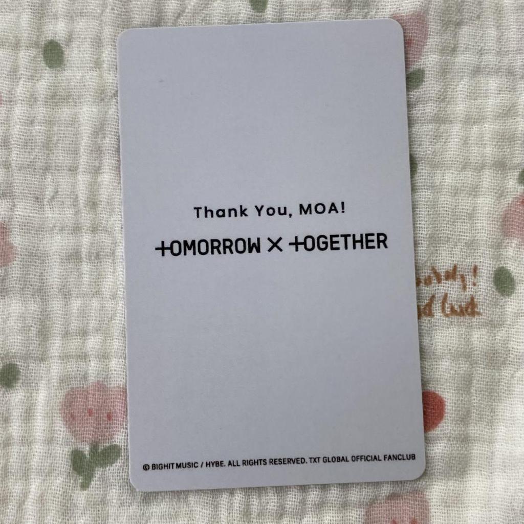 [USED] TXT Soobin EP. 2 Venue-limited New Membership FC Fan Club Trading Card