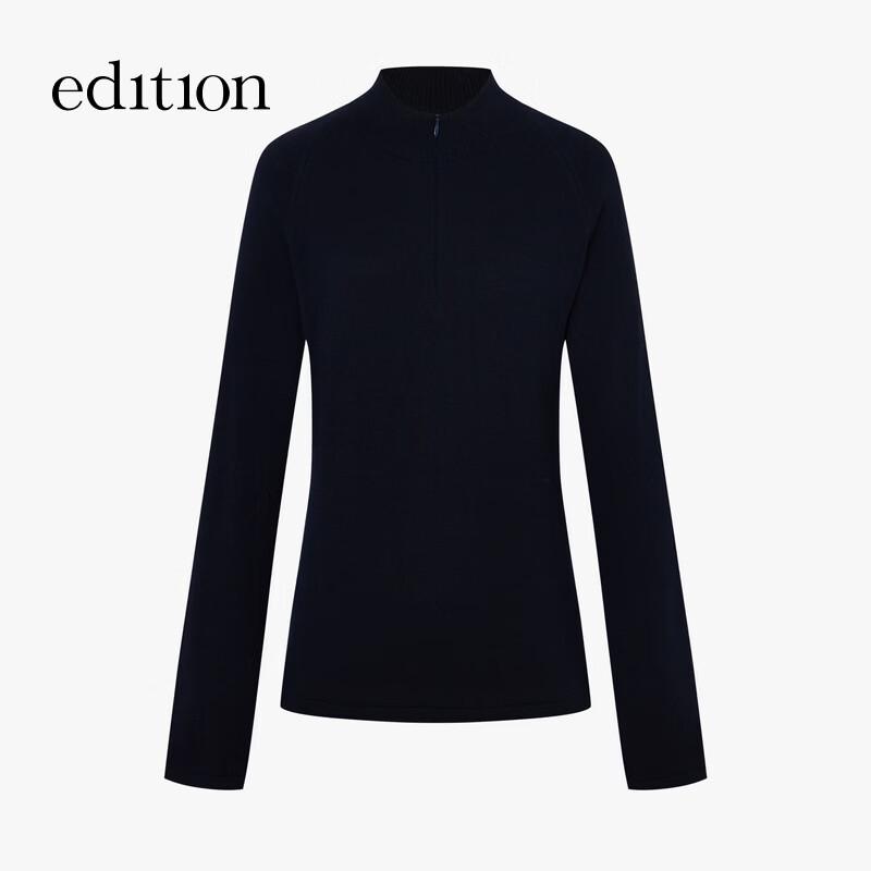 editionE+ 2025 Winter Half-Zip Wool Sweater