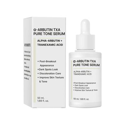 Alpha-Arbutin Aufhellendes Gesichtsserum mit Niacinamid, Glutathion & Tranexamsäure - Glow Serum für Gesicht, Pigmentflecken, Ebenmäßigen Hautton, Hydrati