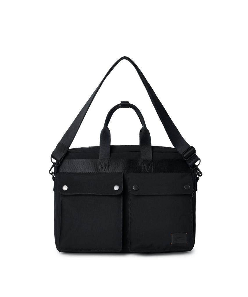 Brompton London Synthetic Briefcase - Black (P265Ato101)