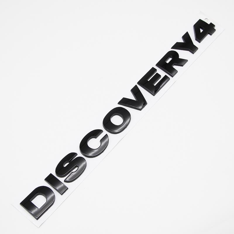 3D ABS Discovery 4 Letters Car Hood Trunk Emblem Badge Sticker For Land Rover Discovery 3 5 Sport Auto Styling Accessories Decal FG5