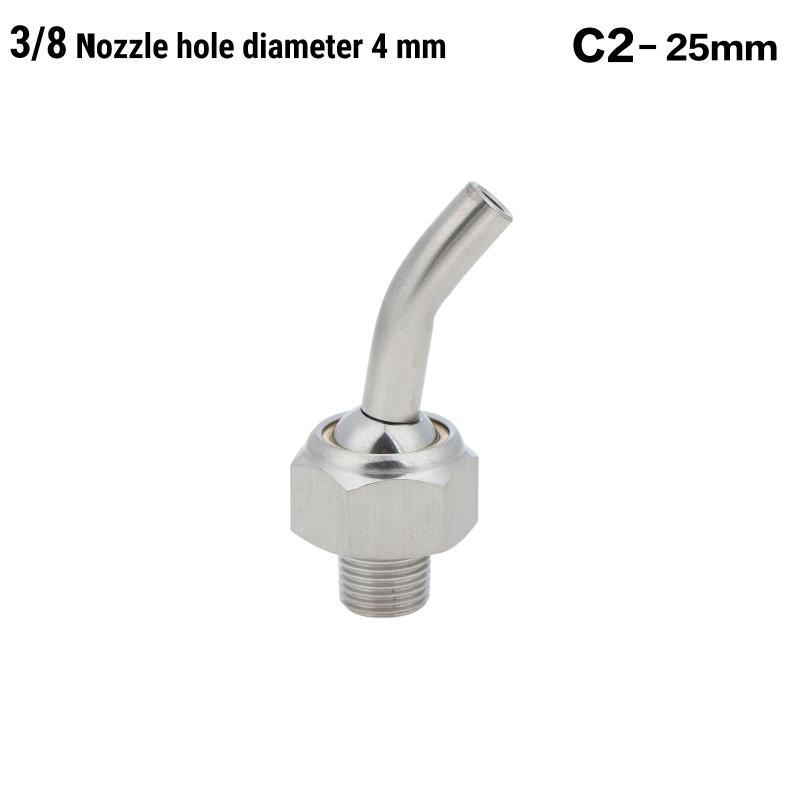 Stainless Steel Coolant Hose Nozzles Low Maintenance Anti Rust for CNC Lathes Toolholder Factory Machining Tooling