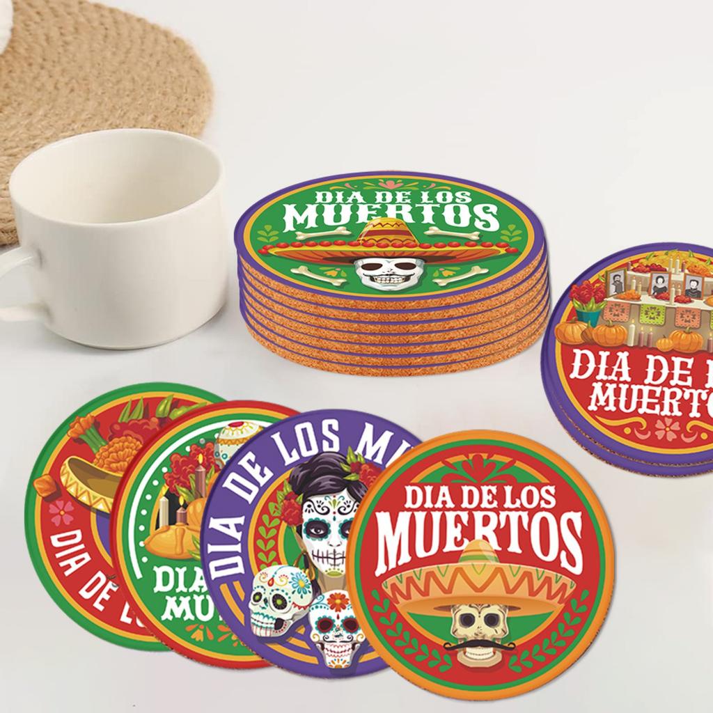 Mexican Day Of The Dead Decoration Coastery Day Of The Dead Party Decorations Skeleton Cork Coastery Tabletop Decoration Arrangement
