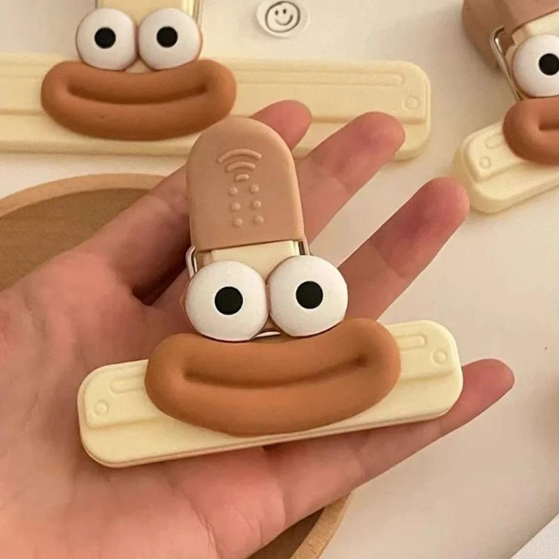 Creative Food Bag Clip Plastic Sealing Clip Kitchen Storage Tool Refrigerator Snack Bag Clip Decorative Small Clip for Home Use
