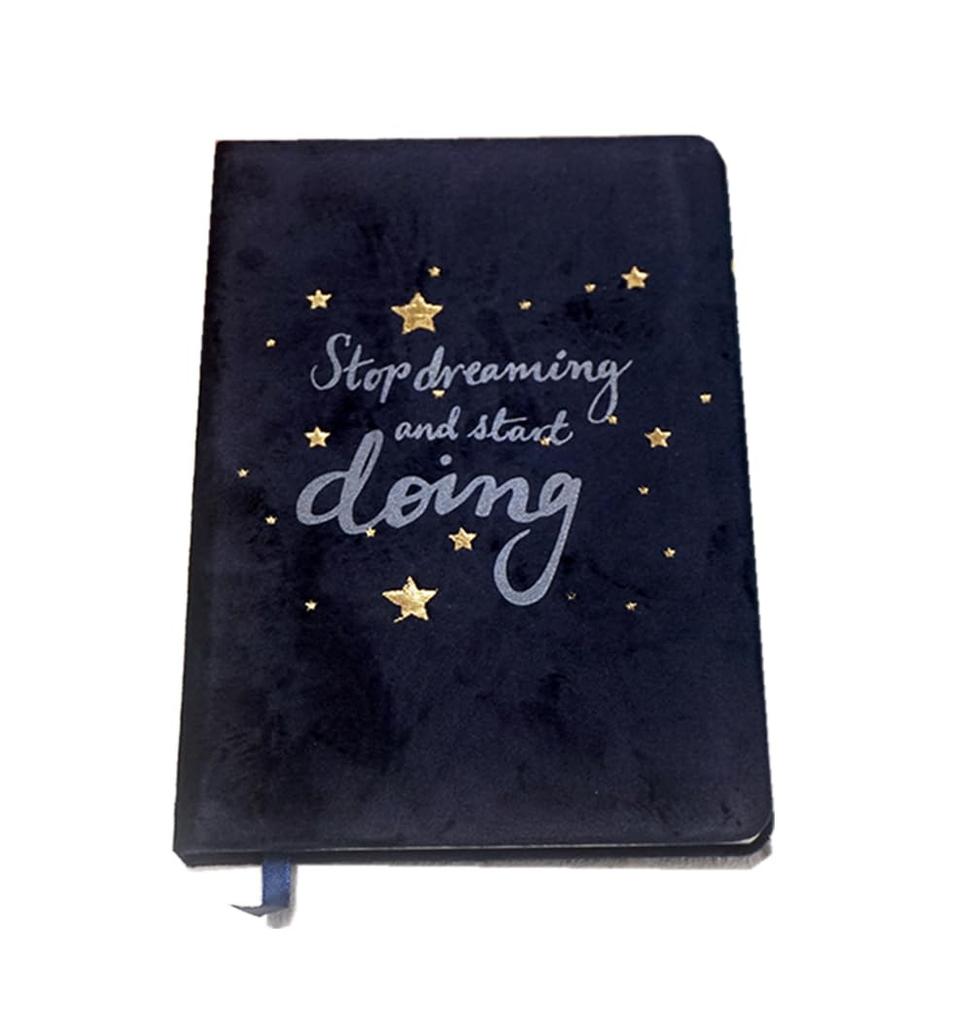Clapoyis A5 Notebook, Horizontally Ruled, 14.5x21 cm, Stylish Hardcover, Blue
