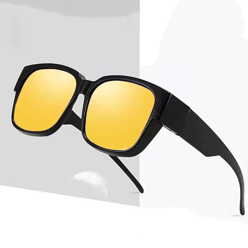 Nowe modne spolaryzowane okulary przeciwsłoneczne osłona na krótkowzroczność okulary korekcyjne przenośne mężczyźni kobiety Vintage wędkarskie okulary do jazdy