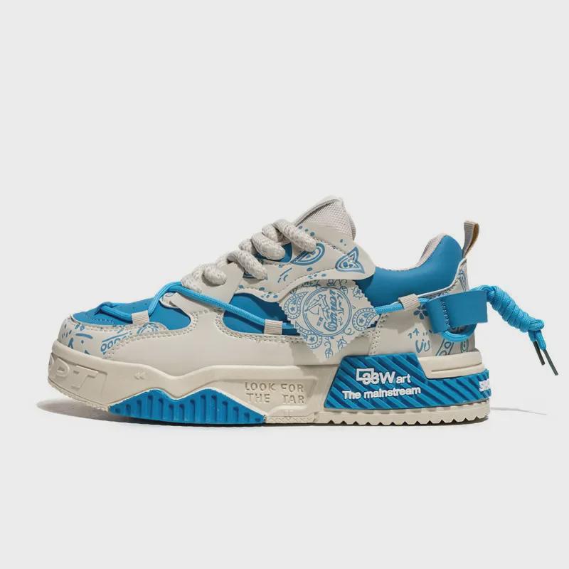 

Мужские повседневные кроссовки Xuheng Spring Trend: Нишевая, универсальная спортивная обувь на толстой подошве для мальчиков 44