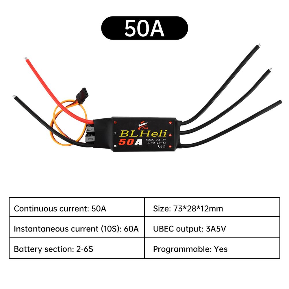 11A 11A 11A 11A 11A BLHeli Brushless ESC Motor Controller with UBEC for RC Drone Helicopter Multi Rotor Smooth Speed Control