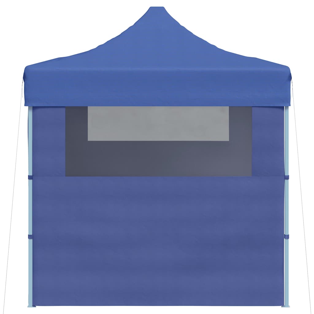 Professional Foldable Party Tent with 3 Side Walls 3*4 M Steel Frame Blue