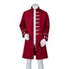 Medieval Gothic Steampunk Jacket Vintage Clothing Men's Solid Color Stand-Up Collar Jacquard