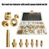 Kit de Porca de Inserção Térmica de Latão Usinado Para Impressão 3D 2-8 Porca Rosqueada de Latão Acessório para Impressora 3D