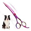 7.5-inch VG10 Curved Pink Pet Grooming Scissors with Bag