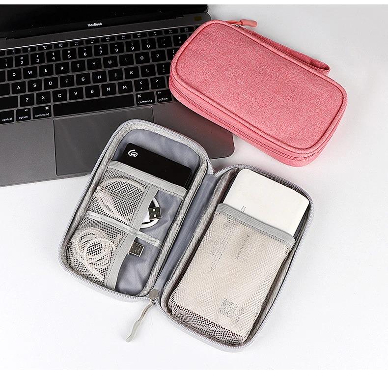 1PC Portable Travel Data Cable Storage Bag Organizer Combination Carry Case for Digital Accessories USB Charger Cord