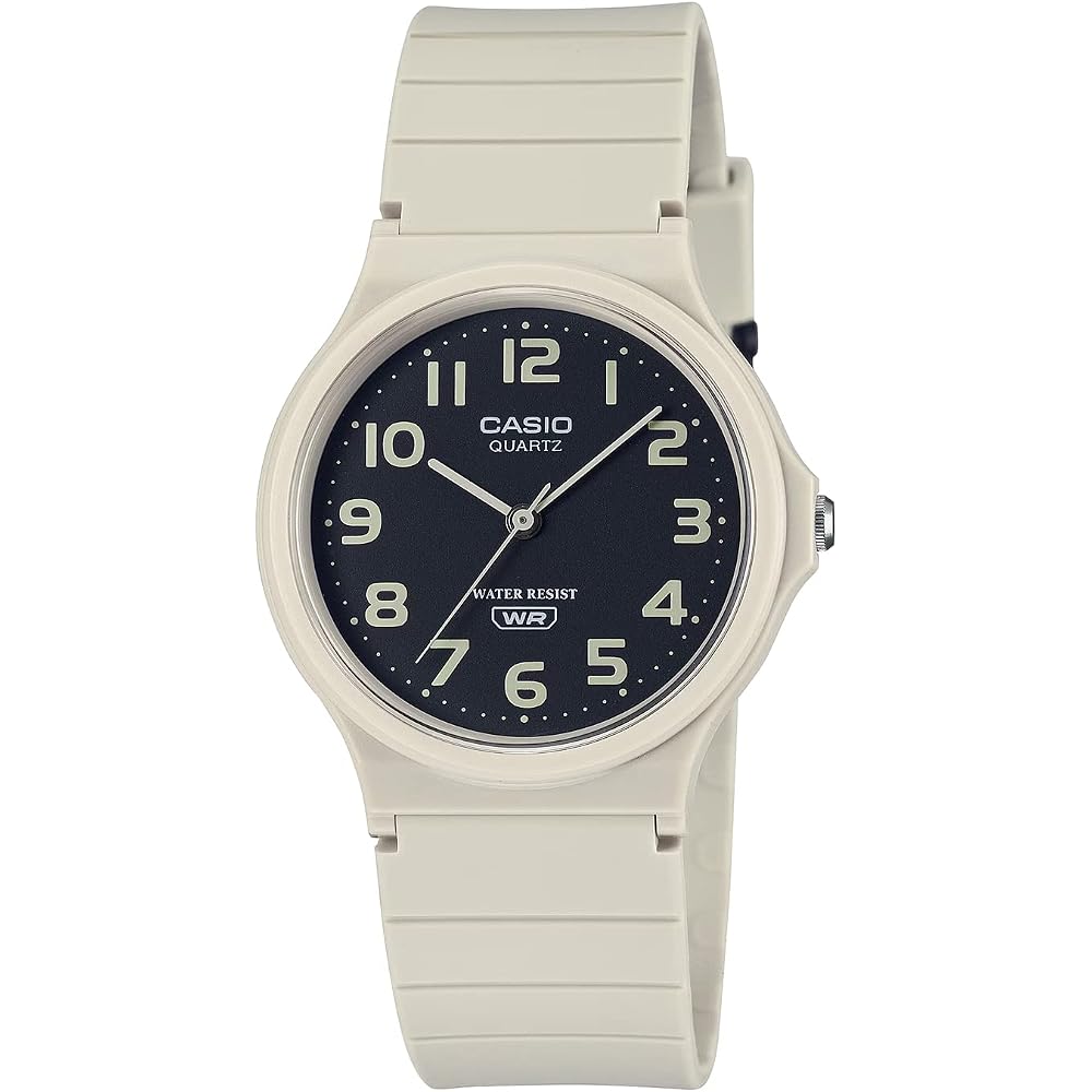 CASIO Analog Watch, Cheap Casio MQ-24UC-8B, Urethane Strap, Unisex, Matte Beige, Overseas Model [Parallel Import]