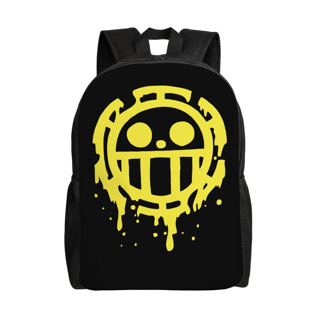 Best All Characters Anime Backpack for Men Women Student Work Daypack Pirate Flag One Piece College Shoulder Bag Lightweight