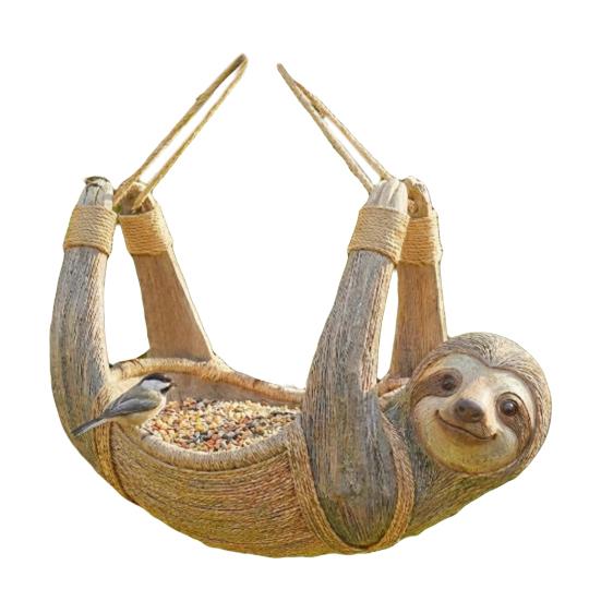 Hrănitoare pentru păsări Sasquatch Sculptură Sasquatch din Rășină Hrănitoare de Exterior Schelet Hrănitoare Decorativă pentru Păsări pentru Copac Curte Grădină Artă Decor