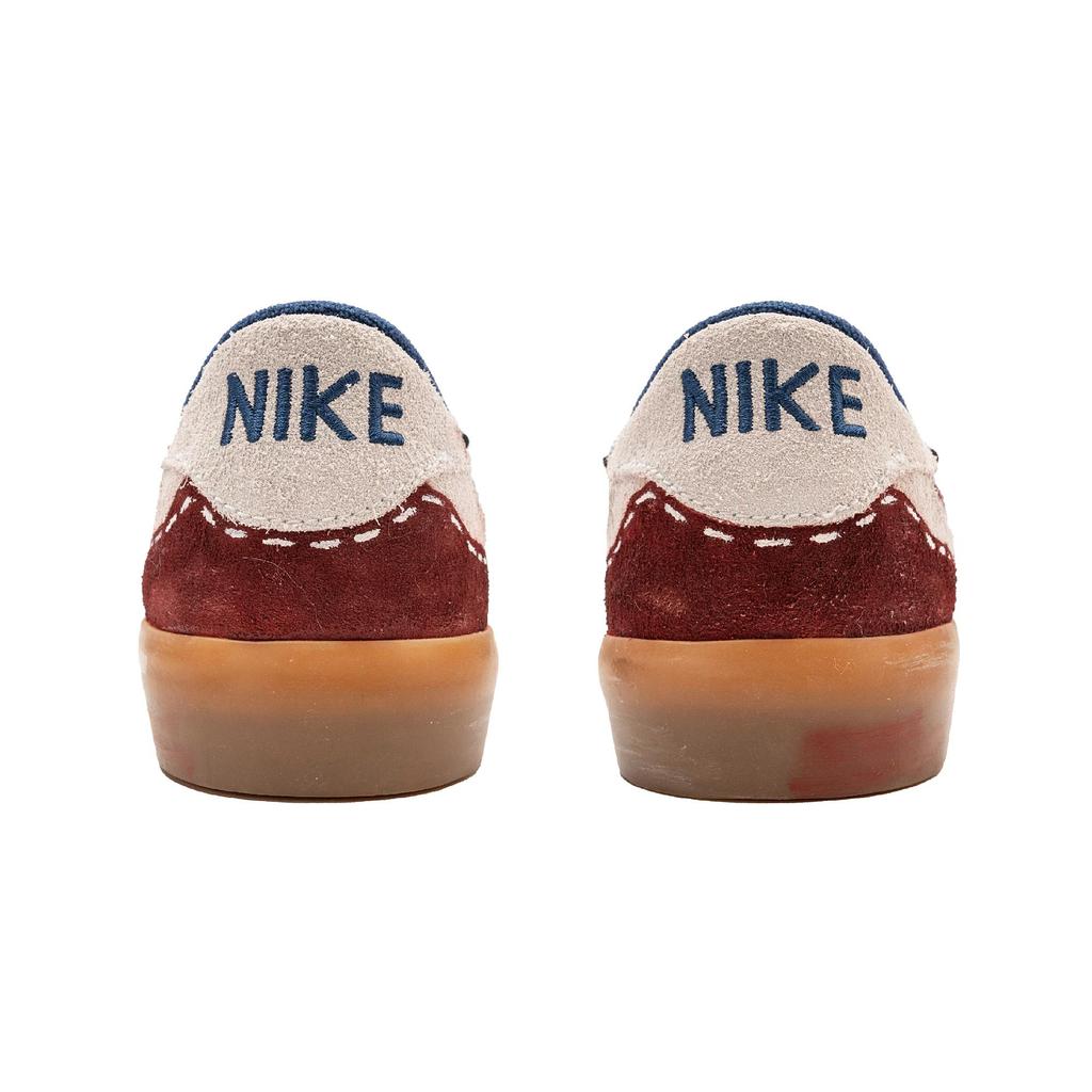 Nike Heritage Slip Resistant, Abrasion Resistant, Lightweight Low Top Skateboard Shoes Unisex Beige Red CD5010-102(TeamF-)