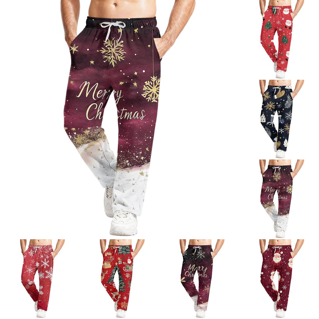 Men's Relaxed-Fit Casual Sweatpants With Stretch Waistband And Drawstring Yoga Pants