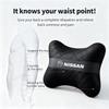 Genuine Leather Car Headrest Lumbar Support Interior Accessories For Nissan Sylphy N7 Qashqai J11 J10 Teana Note Navatra Juke GTR