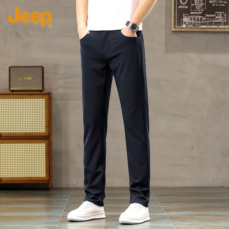 

JEEP Men s Spring/Summer Straight-Leg Casual Jeans 35