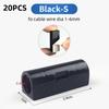 5/20Pcs Cable Organizer Clip Snap Drop Wire Holder Cord Management Self-Adhive Cable Fixed Clamp Office Wiring Accessory
