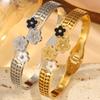 Electroplated Titanium Steel  Women's High-end Titanium Steel Non-fading Jewelry Four-leaf Clover 