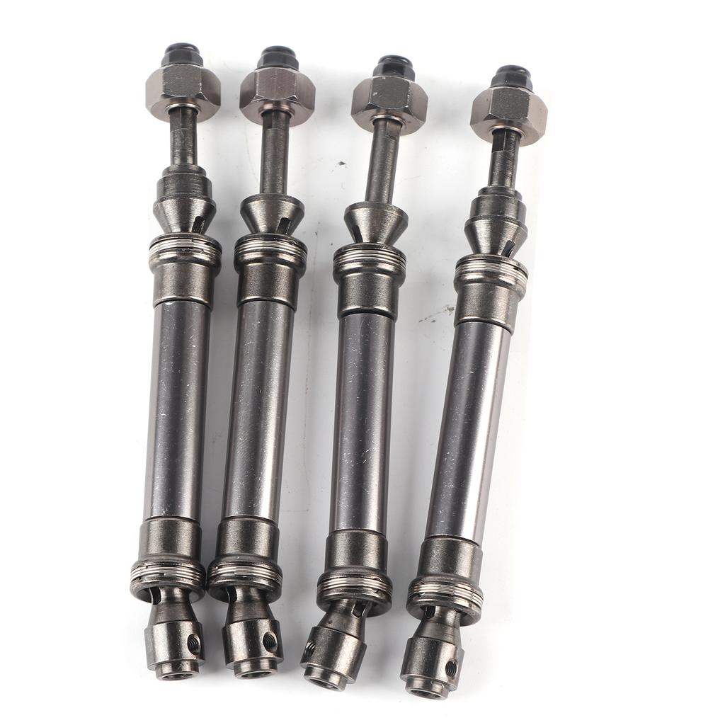 4Pcs CVD Front Rear Drive Shaft Metal Transmission Axle for Traxxas Slash 4X4 110 RC CarTitanium