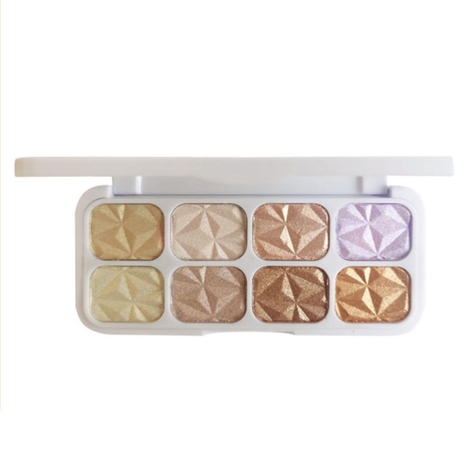 

Палитра теней для век, 8 оттенков, долговечный подарок для девочек и женщин, на каждый день, многофункциональная прессованная пудра для макияжа глаз