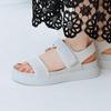 HIMIKO Knit Belt Sports Sandals Lightweight Soft Breathable Silver SS Size 661225