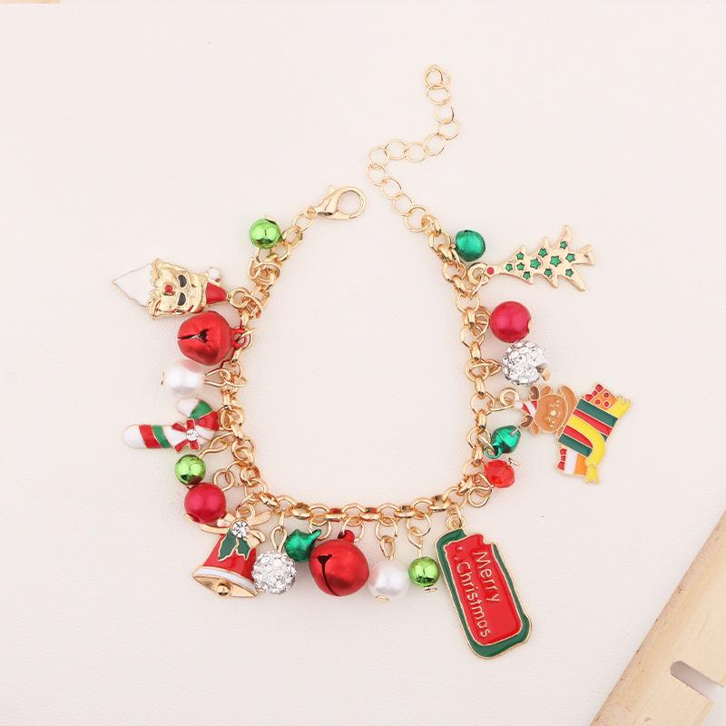New Christmas bracelet snowflake pendant bracelet Christms Christmas multi-element alloy bracelet
