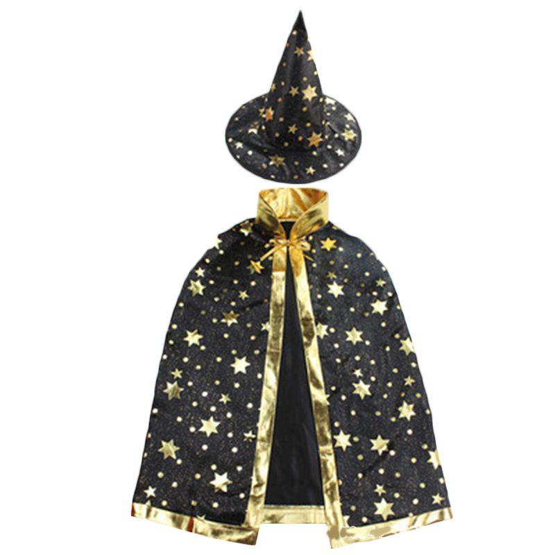 Stunning Halloween Cape With Elegant Hat For Kids And Adults Costume Parties